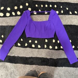 Zara Vibrant Purple Crop Top